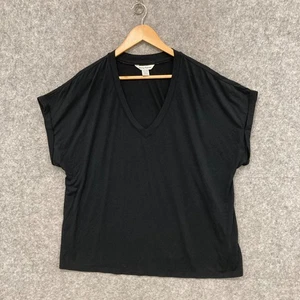 Tommy Bahama Top Womens Size XL Black Short Sleeve V-Neck Tunic Stretch 49723 - Bild 1 von 8