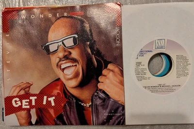 FUNK Stevie Wonder, Michael Jackson Get It Motown 1930 1988 NM PROMO Pic Slv — 第 1/2 张图片