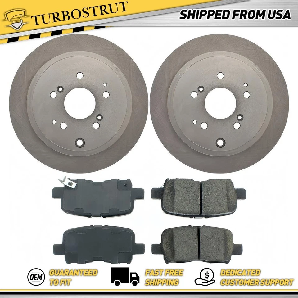 Kit de pastillas de freno rotores de freno traseros OE para Acura MDX 2001-2006 3,5 L Foto 1 de 1