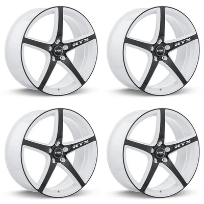 4 Rines 17" Negro de Aleación para Toyota Camry 2005-2025, RTXB634 5x114.3 5Birl - Image 1 of 4