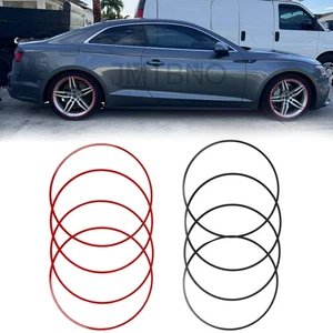 4X Car Rim Edge Trim Protector Wheel Ring Tire Guard For Audi A3 A4 A5 S3 S4 S5 - Picture 1 of 36
