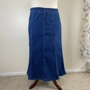 JMS Jeansrock jeansblau. Ausgestellter Boden. Western. Country. 1X (14-16) - Bild 1 von 7
