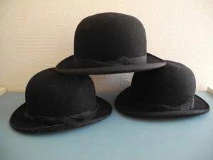 Konvolut alte Hüte Melonen Edka Deko Mode old french bowler hats alte Hütte 20th - Bild 1 von 24