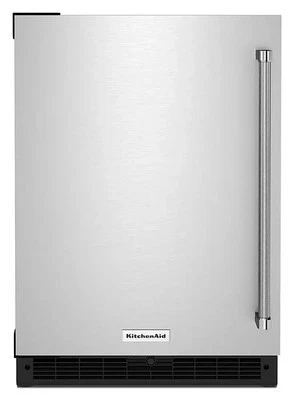 KitchenAid KURL114KSB 5,0 Cu. Refrigerador bajo encimera incorporado de pies con puerta SS Foto 1 de 4