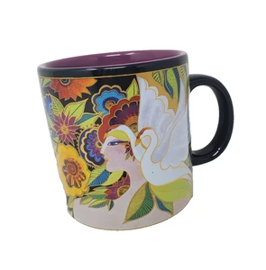 Laurel Burch Swan Goddess Tasse - Vintage 2004 - Lotus Lily Pad Wine Things Sonoma - Bild 1 von 10