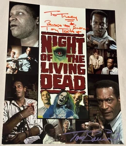 Tony Todd & Tom Savini Signed & Inscribed Night of the Living Dead 8x10 Photo - Picture 1 of 4