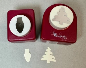 Punzoni artigianali in carta immaginazione ALBERO DI NATALE Swoosh e LAMPADINA LUMINOSA - Foto 1 di 2