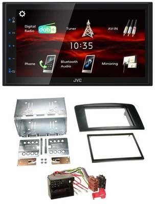 JVC USB Bluetooth MP3 DAB 2DIN Autoradio für Mercedes M-Klasse 05-11 W164 Profi - Bild 1 von 4