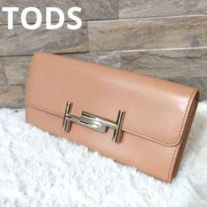 TOD'S Double T Leather Bi-Fold Long Wallet - Beige - Bild 1 von 24
