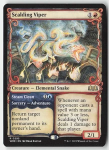 Magic The Gathering - Scalding Viper (Vitrina) R Wilds of Eldraine 295 LP-NM - Imagen 1 de 2
