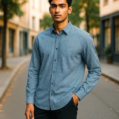 Saks Fifth Avenue Men's Button Down Shirt Long Sleeve Blue XXL NEW - Image 1 of 4