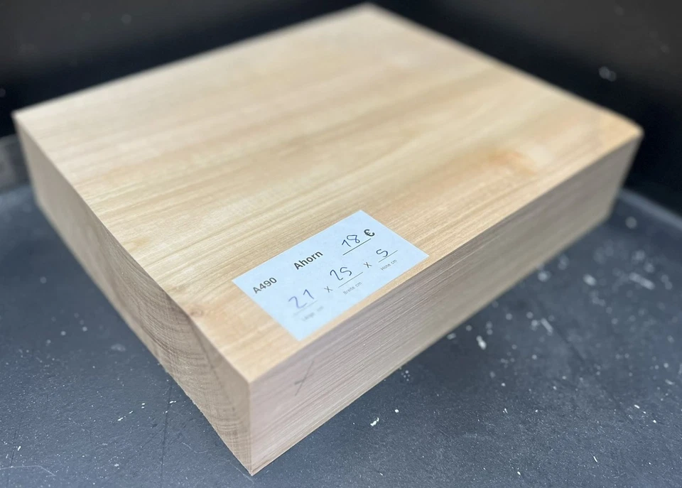 Ahorn Drechselholz Schalenrohling Kanteln Holzstücke Querholz Holzteile - Bild 1 von 1