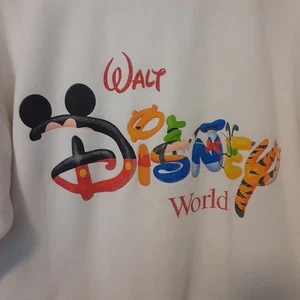 Vintage 90er hergestellt in den USA Mickey Inc Sweatshirt S Walt Disney World abgenutzt Rundhalsausschnitt - Bild 1 von 11