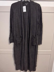 Bata Larga Barefoot Dreams CozyChic Lite XXS/XS Para Mujer Gris Carbono Nueva Con Etiquetas Muy Suave - Imagen 1 de 15