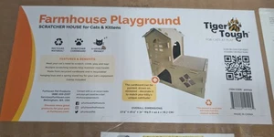 Tiger Tough Townhouse nuovo in scatola parco giochi tiragraffi casa per gatti e gattini - Foto 1 di 3