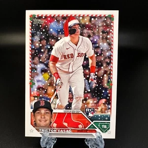 2023 Topps Holiday Triston Casas Santa Hat SP Variation RC #178 Boston Red Sox - Picture 1 of 2