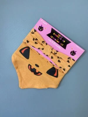 Baby girl Хэллоуин бандана нагрудник и обруч для волос комплект jack o фонарь оранжевый - Изображение 1 из 2