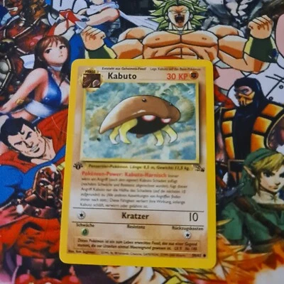 Pokemon Kabuto 🇩🇪 Nm 1. Edition Fossil Og Card Sammlung Pokémon 2000  - Bild 1 von 4