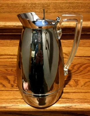 RARO! JARRA MCM TERMO ACERO INOXIDABLE VINTAGE #2585 MANGO LUCITE CROMO 5 Foto 1 de 4