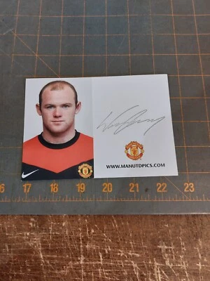Foto autografiada firmada por Manchester United Wayne Rooney promoción 4x5,5 Foto 1 de 3