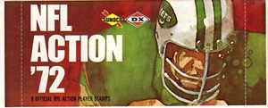 1 Sealed Pack of 1972 Sunoco Football Stamps (9 Stamps per Pack) Jets - Picture 1 of 1