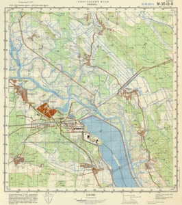 Russian Soviet Military Topographic Map - PRIPYAT (Ukraine), 1:50 000, REPRINT - Picture 1 of 3