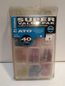 LITTELFUSE ATO FUSE KIT, Fuse Tester 40pc (5ea) 3, 5, 7.5,10, 15, 20, 25, 30 #21 - Picture 1 of 3