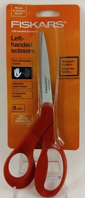 Fiskars Bent Multi Purpose Scissors 8 Inch Left Handed 078484094501 New - Image 1 of 2