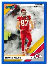 2019 Panini Donruss Football Blue Press Proof Variation Travis Kelce #2V Chiefs