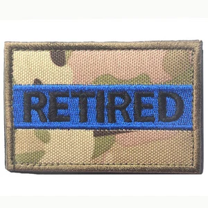 AUSVERKAUFT DIE BLAUE LINIE TAKTISCHES MILITARIA-ABZEICHEN BESTICKTES HAKENSCHLEIFE AUFNÄHERABZEICHEN - Bild 1 von 5