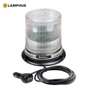 LAMPHUS 7" White Flashing LED Strobe Beacon Warning Light for Truck Vehicle - Bild 1 von 9