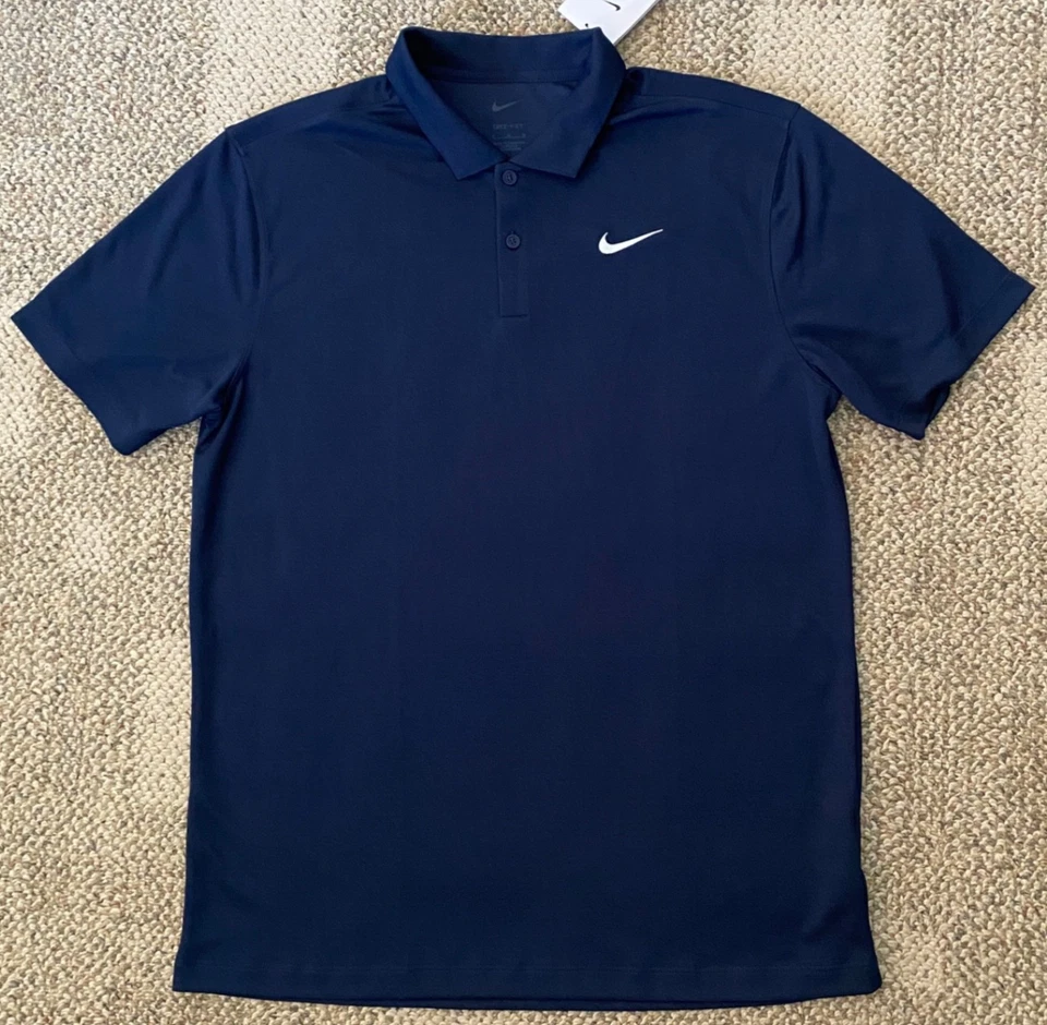 Nike Men's Dri-FIT Short Sleeve Golf Polo FZ5646 -Royal Blue - Small -