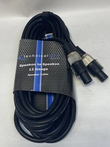 Technical Pro CSS1225 12GA 25ft Speakon To Speakon Speaker Cable - Picture 1 of 5
