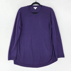 J Jill Sweater Womens Medium Purple Lightweight Crew Neck Casual Knit Pullover - Picture 1 of 10