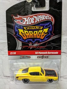 Hot Wheels Phil's Garage '68 Plymouth Barracuda Yellow Chase Initials - Picture 1 of 4