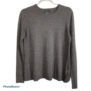 Leo & Sage PEA672 Split Back Taupe Sweater Women's size M - Picture 1 of 7