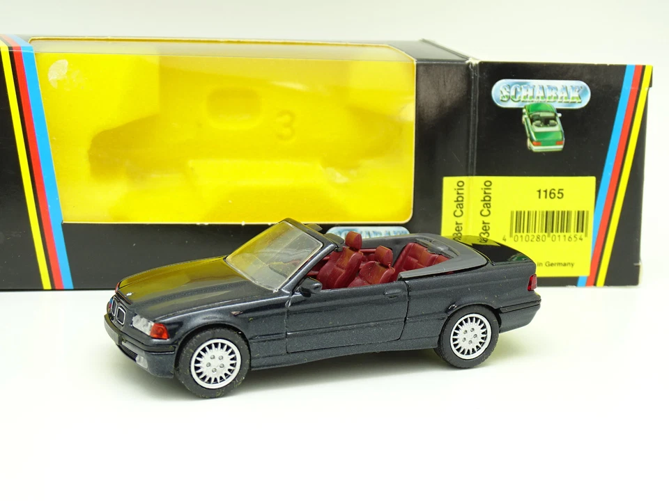 Schabak 1/43 - BMW Serie 3 E36 Cabriolet Nera - Immagine 1 di 1