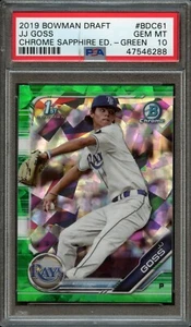 BB - 2019 Bowman Chrome Sapphire - Verde Ref/50 - #BDC61 - JJ Goss - PSA 10 - Imagen 1 de 2