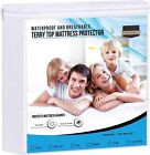 Fitted Deep Pocket Mattress Protector Waterproof Matress Pad Terry Cotton Cover
