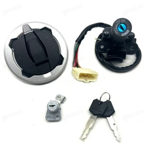 Juego de bloqueo de asiento interruptor de encendido tapa de gas combustible apto para Kawasaki Versys-X300 KLE 300 - Imagen 1 de 14