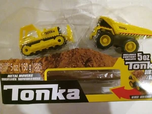 Tonka Metal Movers Combo Pack Mighty Dump Truck and Bulldozer Pre-owned - Picture 1 of 8