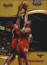 1998-99 Bowman's Best Refractors Hawks Basketball Card #87 Alan Henderson/400