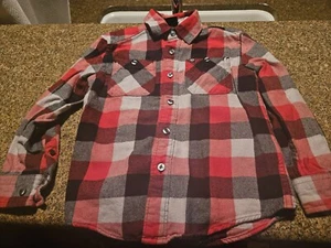 Boys Shaun White Flannel Button Shirt sz 8-10 - Picture 1 of 4