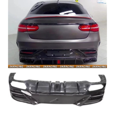Difusor de parachoques trasero de fibra de carbono para Mercedes Benz GLE63 GLE43 cupé 2017 Foto 1 de 4
