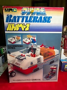 Machine Robo Battle Base Bandai 1984 COMPLET Boîte + Notice + Stickers + Missile - Imagen 1 de 17