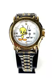 Reloj Pulsera De Colección Armitron Tweety Bird "I Tawt I Taw A Puddy Tat" Nuevo Batería Funciona - Imagen 1 de 5