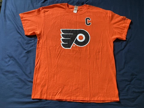PHILADELPHIA FLYERS #88 Eric Lindros Jersey Retirement Night Shirt XL New Orange Cover