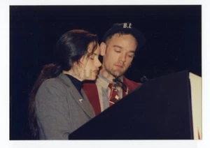 Michael Stipe (R.E.M.), Natalie Merchant - Candid Photograph by Peter Warrack - Picture 1 of 1