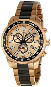 Invicta 1557 Sport Tauchchronograph zweifarbig vergoldet Herrenuhr - Bild 1 von 4