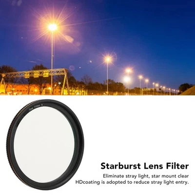 Adjustable 8-Point Star Cross Filter For DSLR Camera 58mm - Image 1 of 4